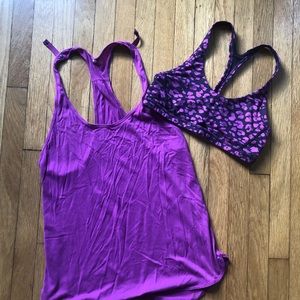 Lululemon tank with sports bra